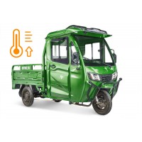 Электротрицикл Rutrike КАРГО Кабина обогрев 1500 60V1000W Зеленый