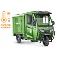 Электротрицикл Rutrike КАРГО Кабина Дуал обогрев 1500 60V1000W Зеленый